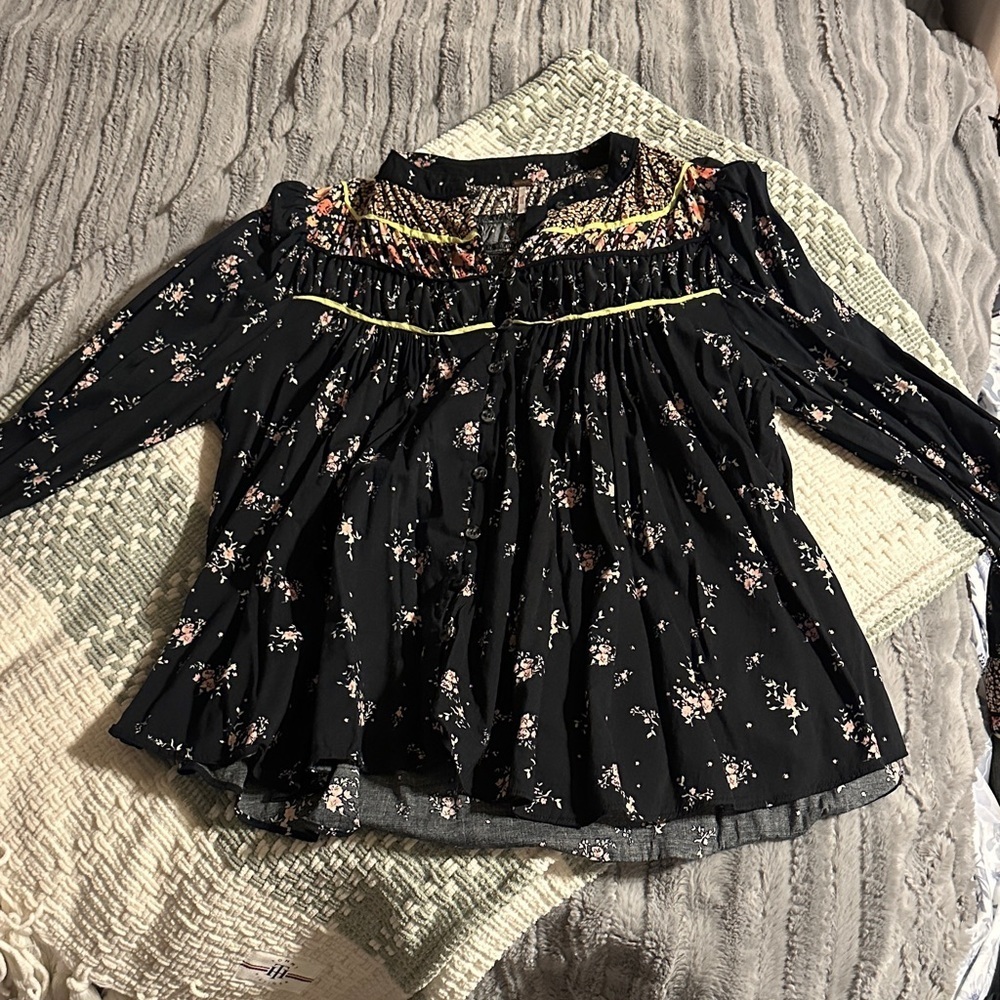 Free People button up blouse